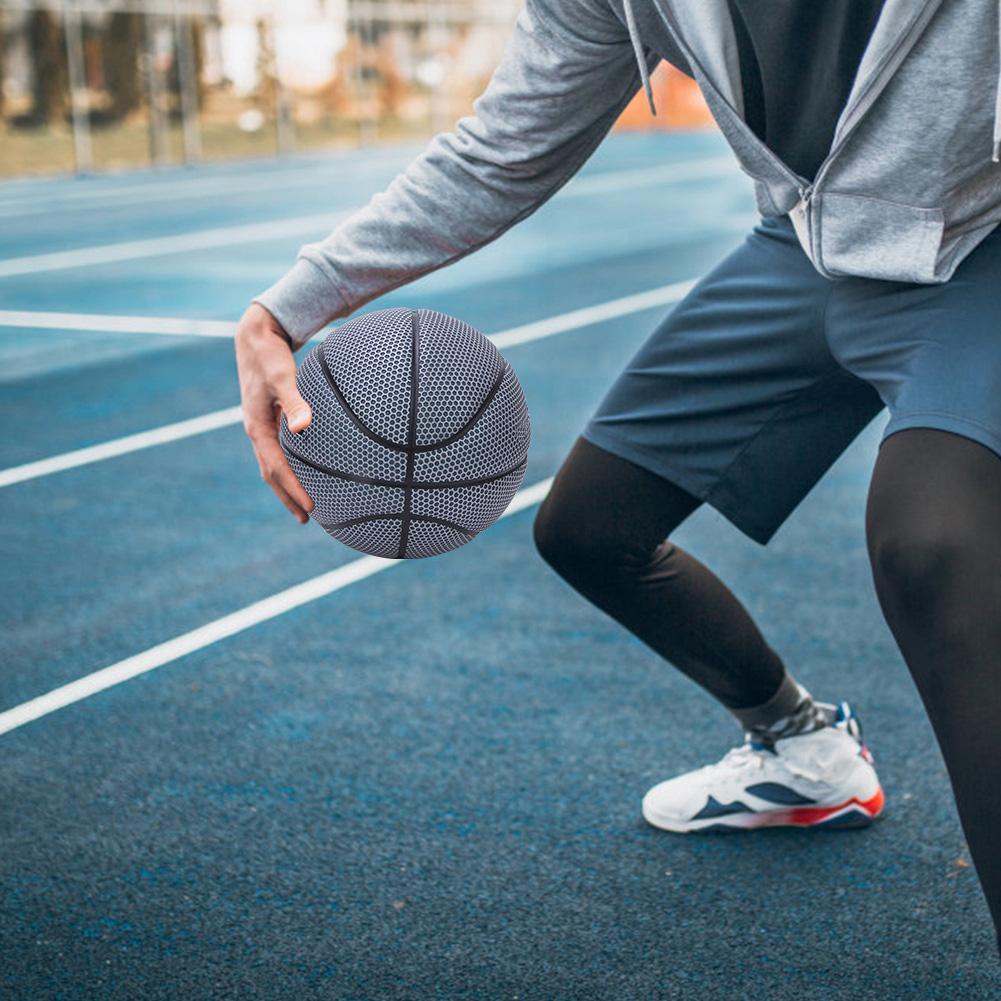 №7 Прочный светящийся взрослый баскетбольный мяч со специальным рисунком для игры в помещении и на улицеВзрослый баскетбольный мяч №7