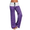 Women's Wide-legged Pants Splicing Yoga Quick-drying Sports Pants Outdoor Casual Wide-legged Pants