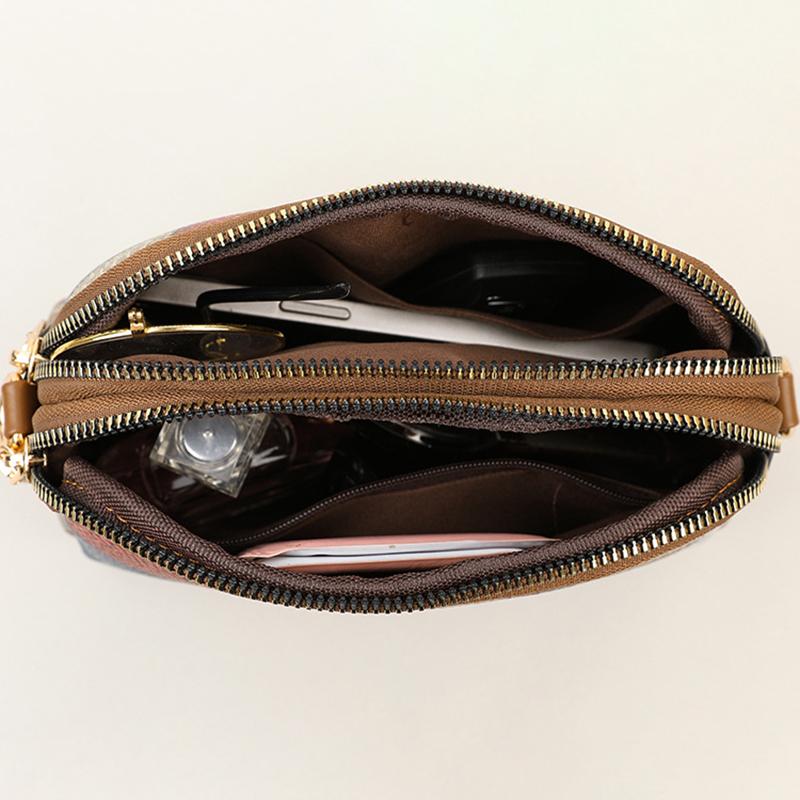 Mini Colorblock Crossbody Bag Retro Rhombus Pattern Purse Fashion Shoulder Bag for Women Casual