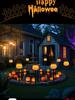Solar LED Halloween Pumpkin Lantern for Outdoor Garden - Waterproof Decoration