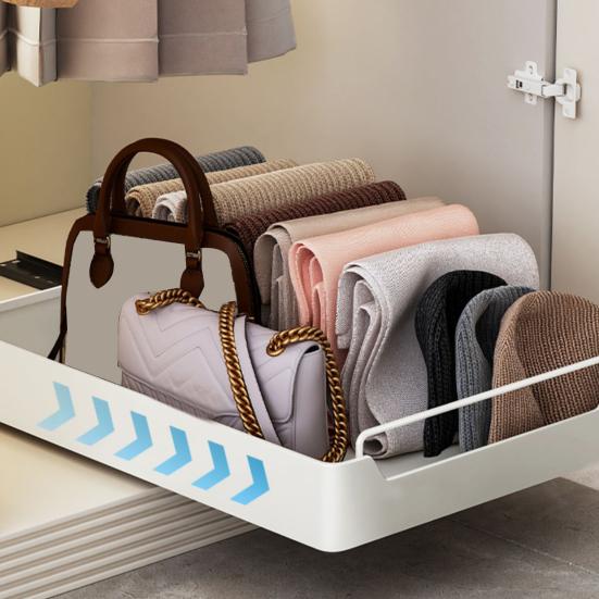 Pull Out Cabinet Organizer Fixed with Adhesive Nano Film Punch-free Heavy