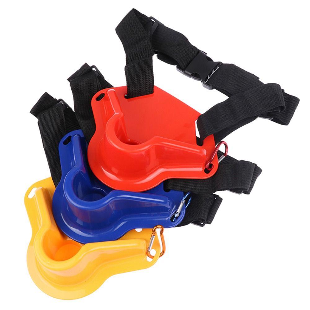 Adjustable Fishing Fighting Belt ABS Material Belly Pole Fish Rod Holder Safety Buckle Lightweight Fishing Waist Belt Fishermen