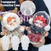 1-5PCS Transparent Protective Cover For Skull Panda Winter Movement Dustproof Mini Display Storage Box for SP Doll Accessories
