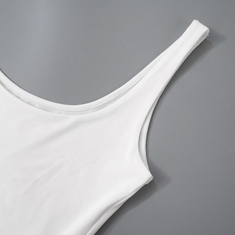 Sexy Women High Split Fashion Party Evening Night Club Wrap Y2K White Dress Summer Sleeveless Casual Beach Dresses