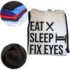 Eat Sleep Fix Eyes Repeat Funny Ophthalmologist T Shirt Men Cotton Humor Streetwear Tee Shirt Short Sleeve Unisex Loose Clothing