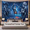 Custom Name Text Tapestry Max Verstappen Personalized Polyester Wall Tapestry For Bedroom And Room