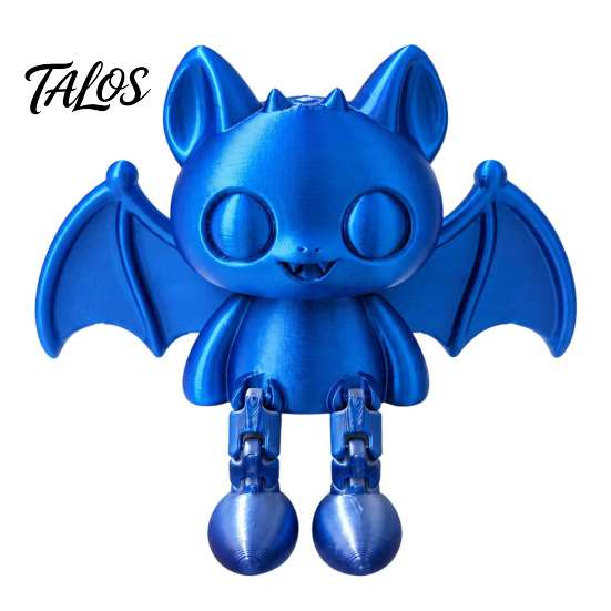 Пластиковая фигурка из PLA, 3D-печать, шарнирная фигурка летучей мыши, гибкое мультяшное украшение с подвижными суставами животных, sitter для рабочего стола, дома, офиса
