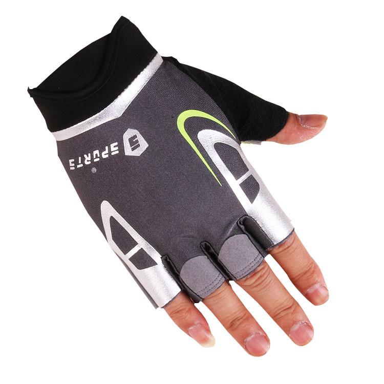 Cycling Half Finger Gloves New Style Men and Women Outdoor Cycling Sports Bicycle Mountain Climbing Exercise Leak Finger Fitness Gloves