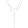 Summer Hot Girl Matching 925 Silver Fine Accessory 14k Gold Plated Long Body Chain Sexy Chest Chain Natural Pearl Drop Necklace