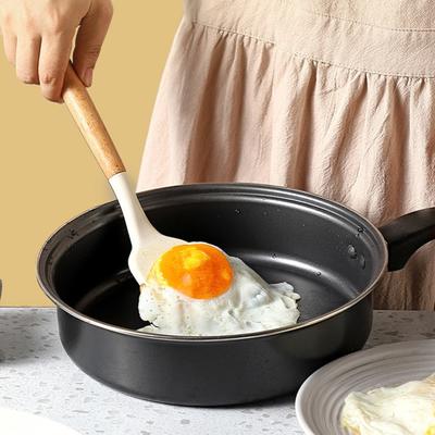 Силиконовая лопаточка, легко моющийся кухонный гаджет, устойчивая к высоким температурам деревянная ручка, лопаточка с прорезями, удобная ложка для супа