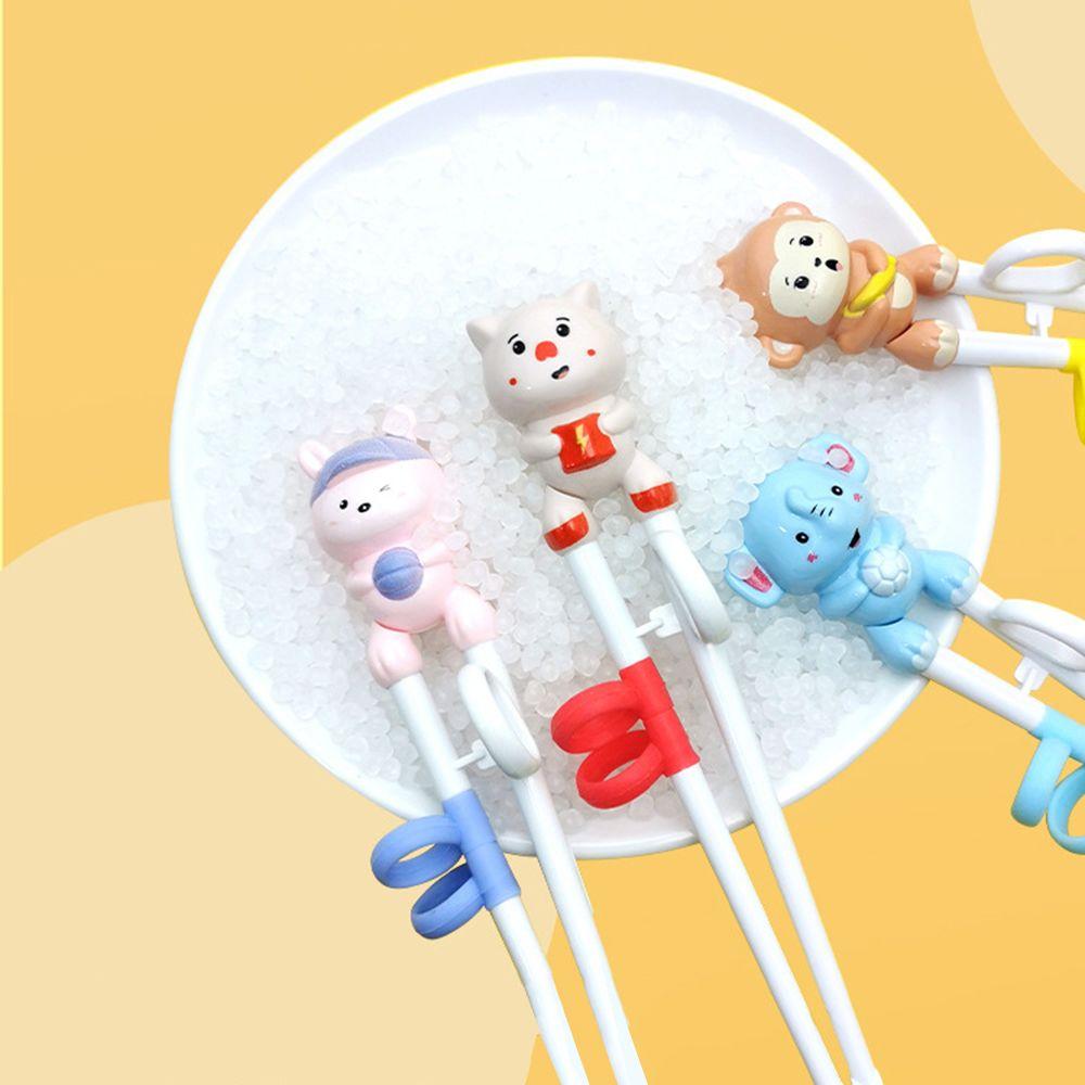 1 Pair Cute Baby Kids Beginner Chopstick Training Chopsticks Learning Chopsticks Eating Helper