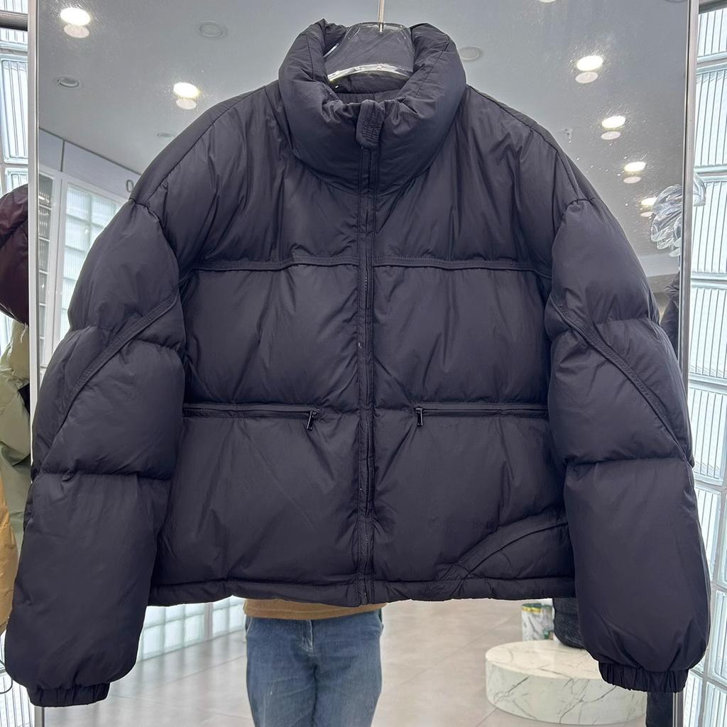 Короткая куртка-пуховик с воротником-стойкой, женская зимняя, новая универсальная куртка из утолщенного белого утиного пуха