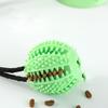 Интерактивная игрушка на присоске для собак со звуком и утечкой еды — прочный резиновый тренировочный мяч для игр в головоломки и перетягивание каната