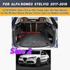 Индивидуальный высококачественный коврик в багажник автомобиля для Alfa Romeo Stelvio 2017 2018 2019 2020 2025 Аксессуары для интерьера Ковер Роскошный кожаный коврик