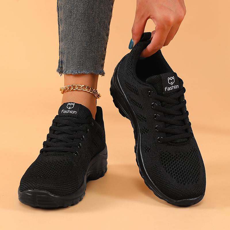 Fashion 2025 Women's Shoes High-quality Casual Shoes Platform Tennis Outdoor Lace Up Jogging Mesh Breathable Vulcanized Shoes for Women