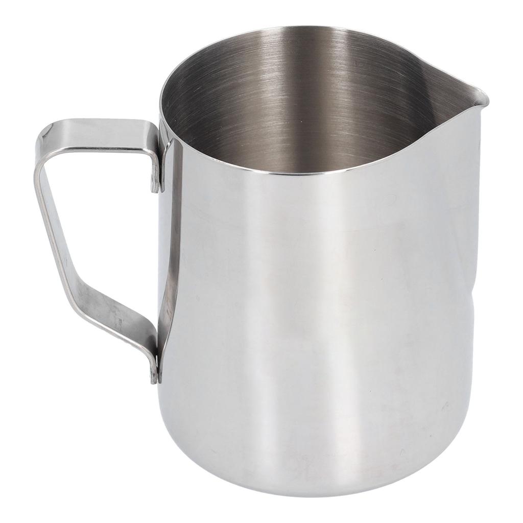 304 Stainless Steel Frothing Cup with Inner Scale Pointed Mouth Milk Frothing Cup for Home350(Without Label)