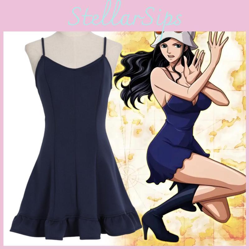 One Piece Nico Robin Cosplay Costumes With Polyester Fabric For Women And Children For Anime And Cosplay Parties