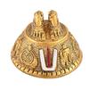 Tirupati Balaji Charan Paduka, Tirupati Balaji Sign, Kalyana Venkateswara Swamy Tirupati Balaji Padam Shankh Chakra Tilak, Aluminium Golden Finish,