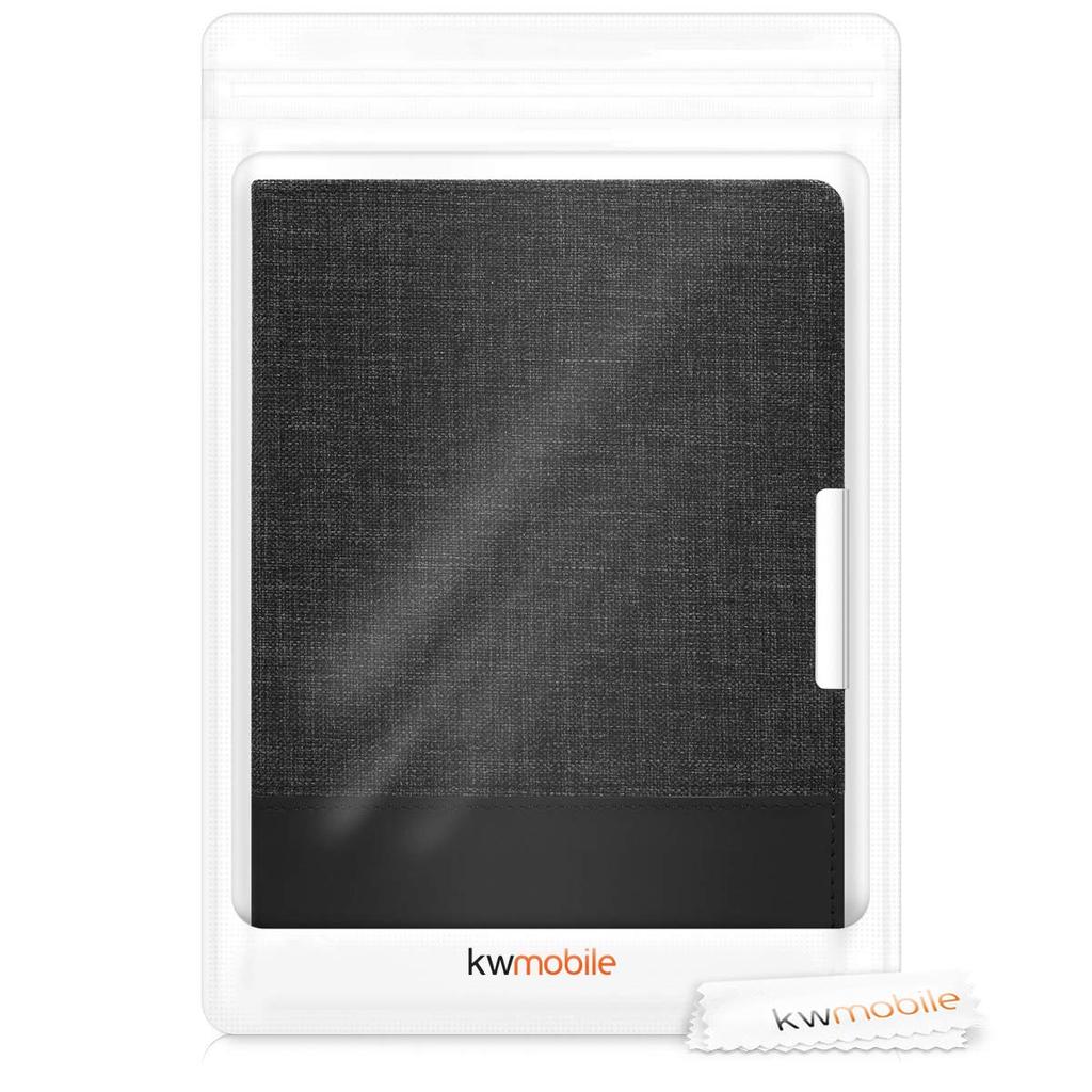 Kwmobile Kobo Aura ONE Compatible Case - Canvas E-Book Cover - Auto Sleep Reader Protective Case Compatible