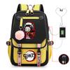 Клинок Истребления Призраков 3-6 класс Ученик средней школы Ученик старшей школы Ремень школьного рюкзака USB Многофункциональный рюкзак