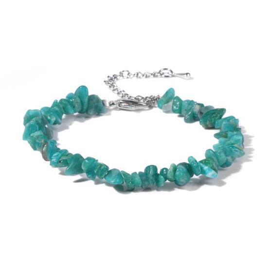 Women Bracelet Irregular Beads Decor Adjustable Length Non-fading Bracelet Wrist Jewelry Versatile