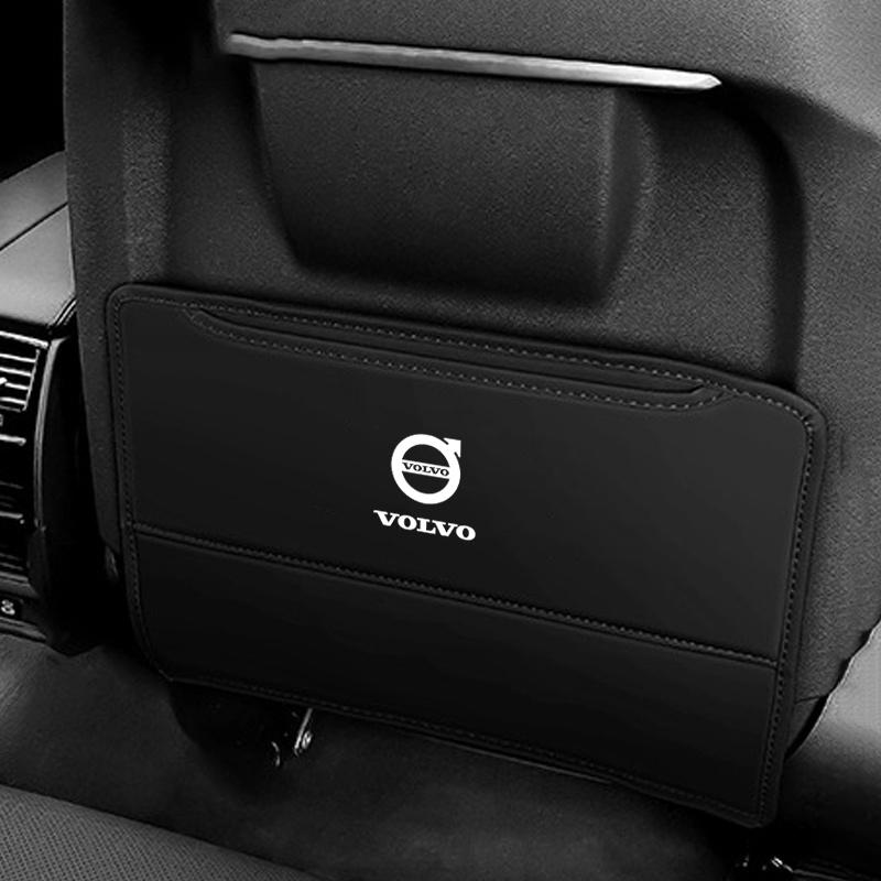 Для Volvo V60 V40 XC90 S60 XC60 V50 V70 S90 XC40 S80 V90 EX30 Защитный коврик от пинков на спинку сиденья автомобиля из ПУ-кожи, предотвращающий загрязнение