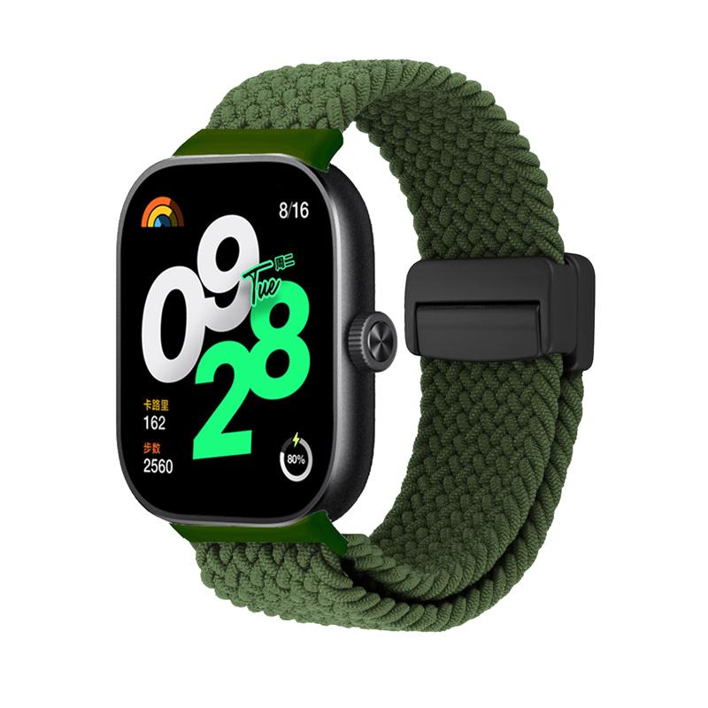Магнитный ремешок для Xiaomi Redmi Watch 5 4 ремешка плетеная петля регулируемый спортивный нейлоновый сменный браслет correa Miband 9 pro 8Pro band
