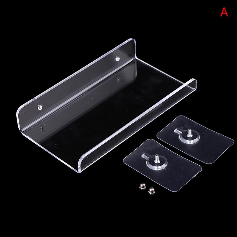 1Pc Acrylic Clear Wall Shelf Floating Shelves Wall Shelf For Bathroom Livingroom