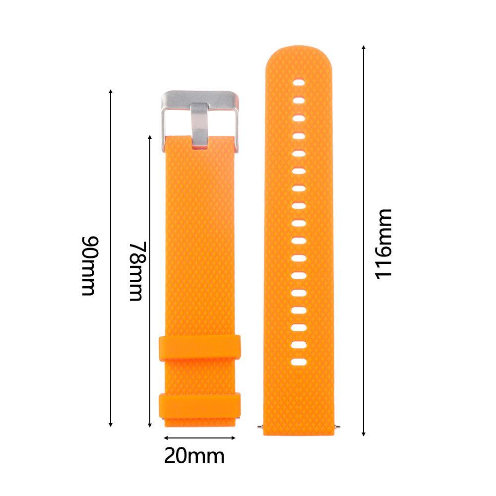 Wristbands Classic Soft Watch Band 20mm Silicone Bracelet Strap