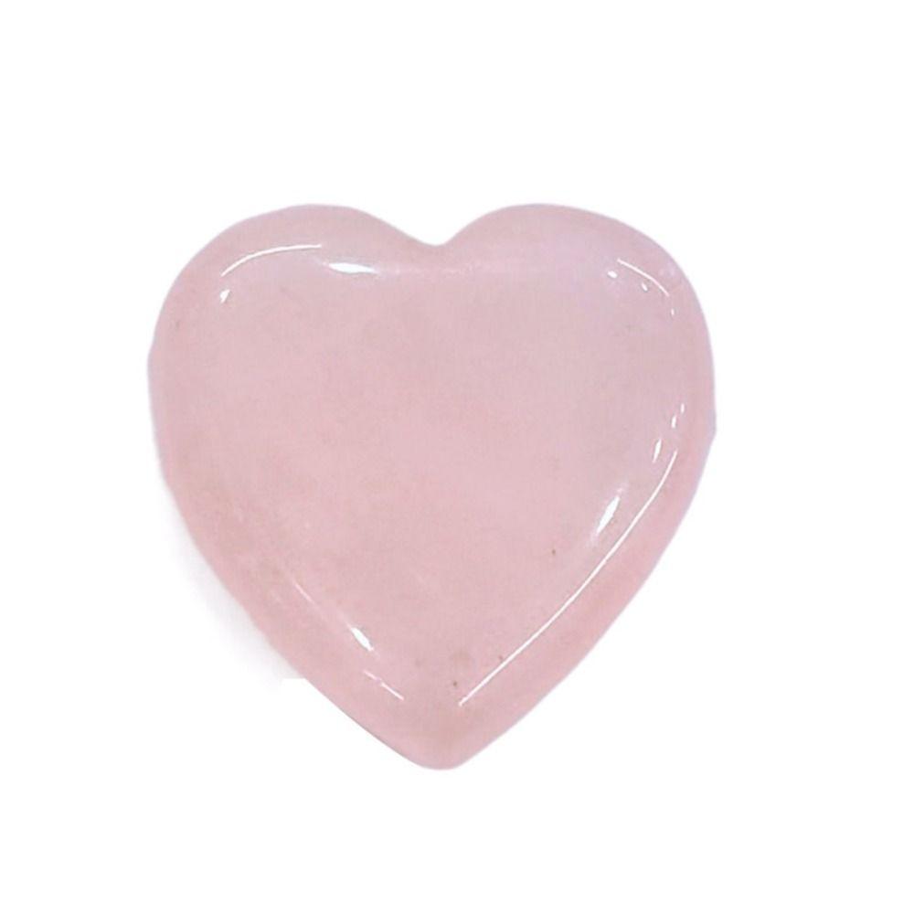 Non-porous Natural Crystal Stones Natural Quartz Crystal Ornaments Heart-shaped Stone  Gift