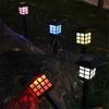 1000mah 8Pcs Solar LED Pathway Lights Outdoor Waterproof Walkway Garden Decor Street Lamp for Landscape Yard Patio Driveway