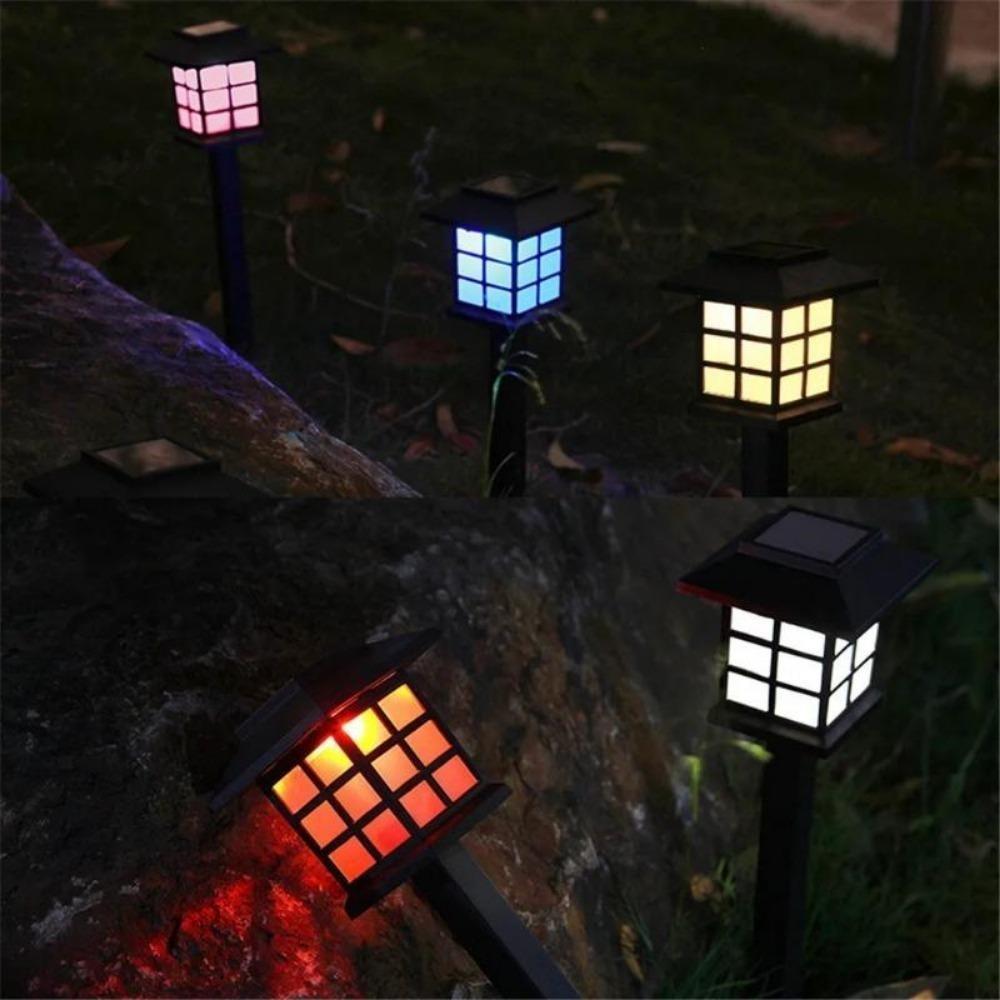 1000mah 8Pcs Solar LED Pathway Lights Outdoor Waterproof Walkway Garden Decor Street Lamp for Landscape Yard Patio Driveway