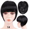 Fringe Bangs Synthetic Hair Extensions Clip In Bangs 6 Inch Short Straight Hairpiece Front Neat Bang Two Side Blonde
