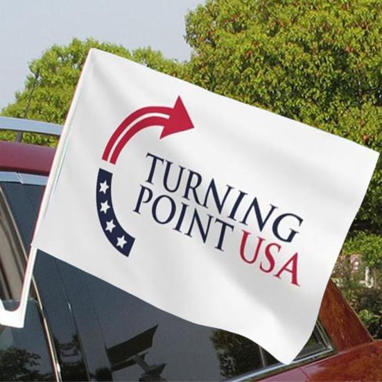 Yousheng Turning Point USA Flag 3x5Ft Double Sided Wall Hanging Flag Outdoor Polyester Banner with Brass Grommets for Yard Garden Decoration