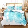 Mandala Flower Duvet Cover Set Bohemian Style Colourful Flowers Comforter Cover King Size for Boys Girls Polyester Bedding Se
