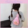 Capybara Printed Donut Shoulder Crossbody Chest Bags Children Gifts Cartoon