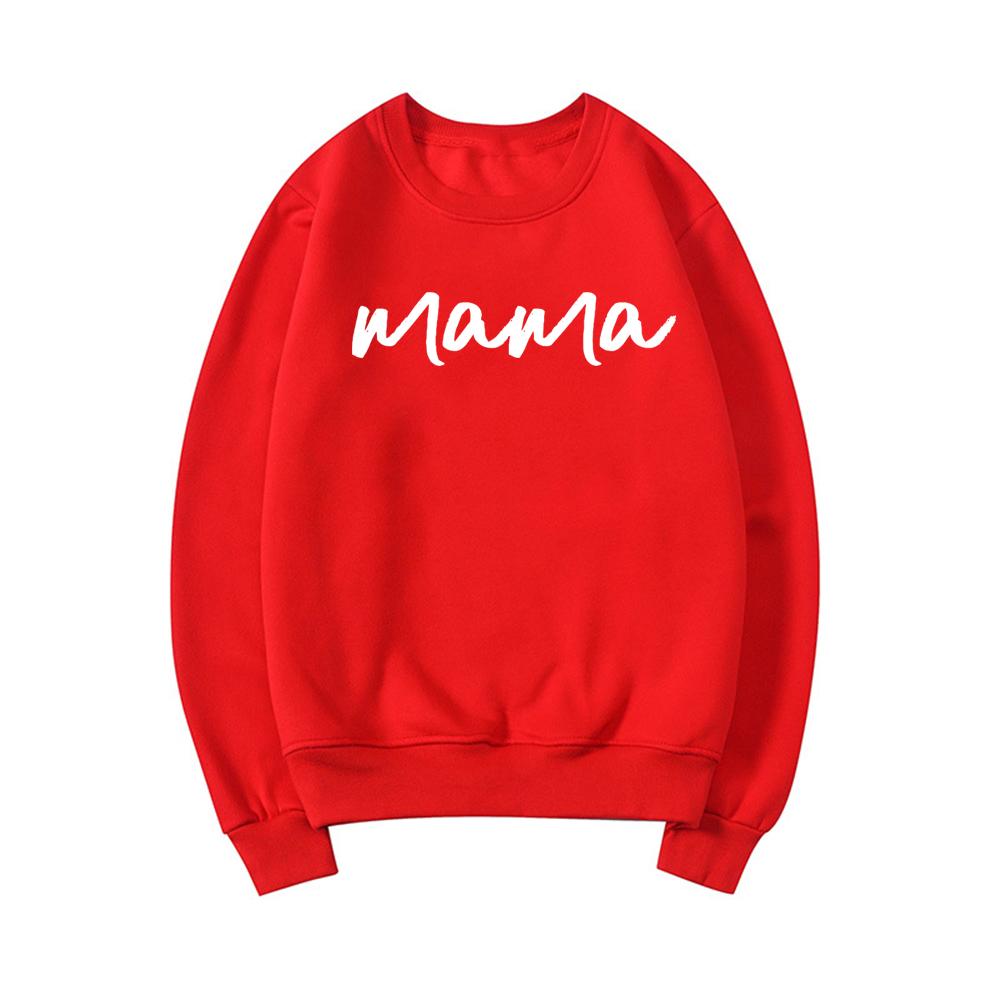 Mama Crewneck Sweatshirt Mama Sweater Pregnancy Reveal Top Pregnant Announce Hoodie Gift for Mom Women Sweatshirts Pullovers