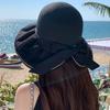 New big eaves sun protection hat women's summer UV protection sun hat outdoor versatile face small bucket hat