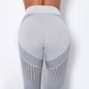 Высокая талия сетчатый подъем бедра эластичная основа скульптурные спортивные штаны бесшовные штаны для йоги