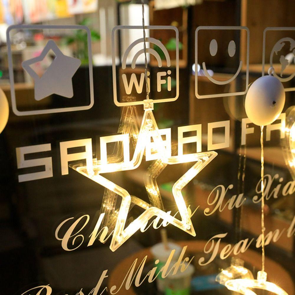 Креативные рождественские светодиодные огни Светодиодная гирлянда Сказочные огни Присоска