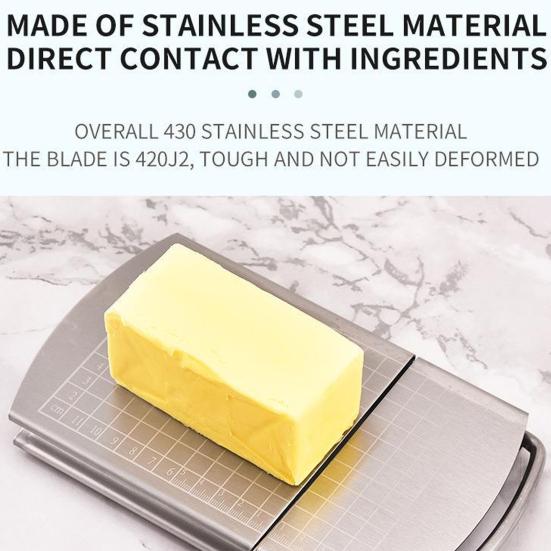 Режущая доска для нарезки сыра из нержавеющей стали для блоков сыра, масла, овощей, точная решетка