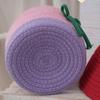 Cotton Rope Woven Desk Organizer House Shape Snack Toys Organizer  Vanity Table Study Room