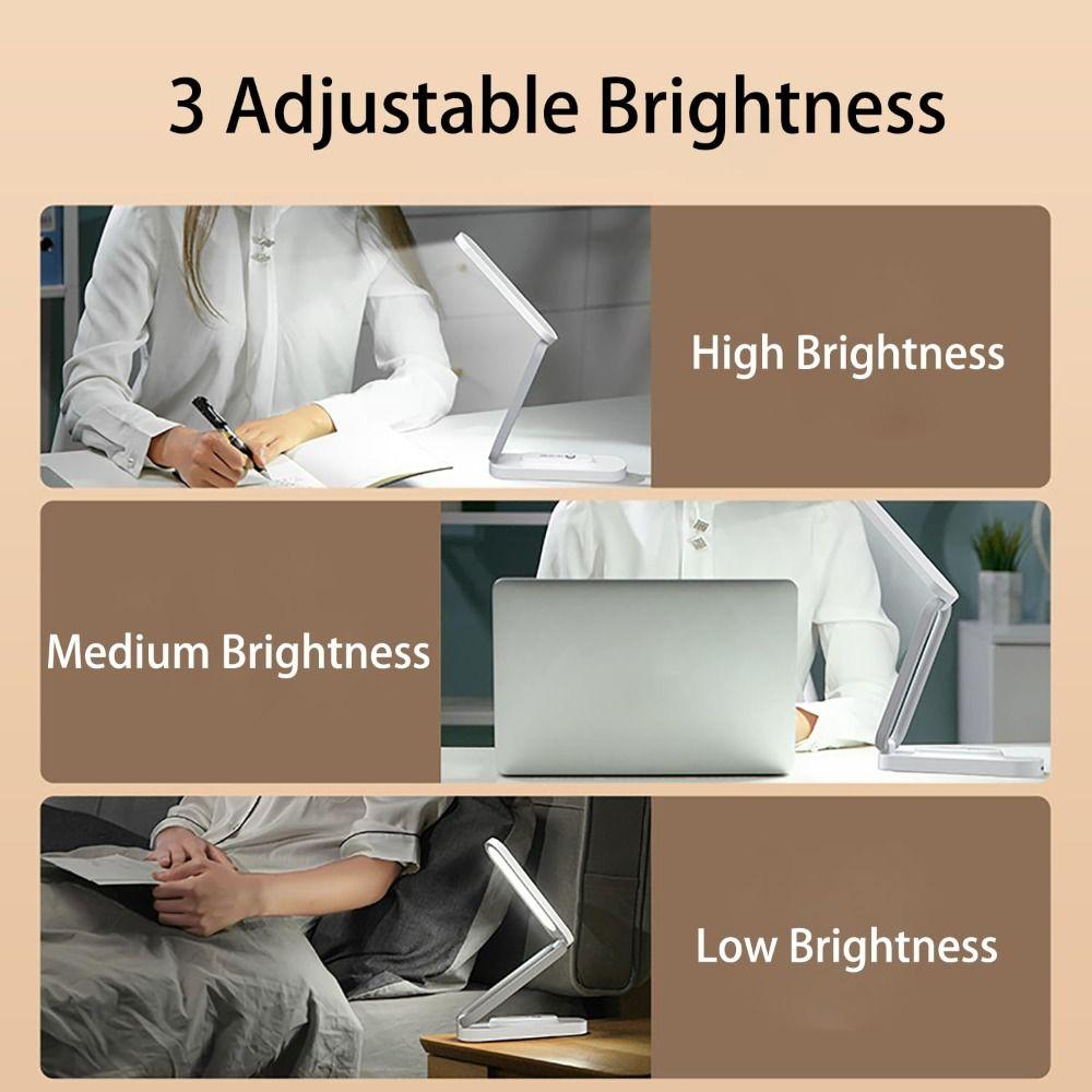 Foldable Eye Protection Light Rechargeable Reading Lamp Portable LED Desk Lamp