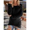 Women's Sweaters Comfortable Long Sleeve O Neck Casual Solid Color Vintage Knitted Female Elegant Winter Pullover Warm Sweaters