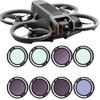DJI Avata 2 Дрон Совместимый Фильтр Объектива Комплект Фильтров Водонепроницаемый Предотвращает Переэкспозицию и Блокирует УФ-Лучи 16 32 (UV+CPL+ND8 64+NIGHT+STAR)