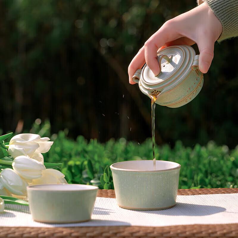 Edenus Ceramic Travel Tea Set