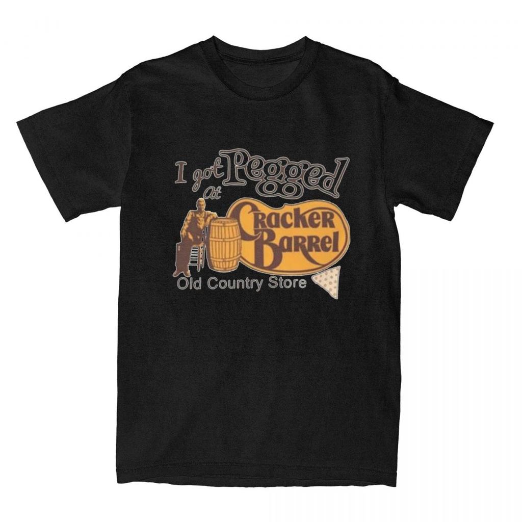 Men Women's T Shirt I Got Pegged At Cracker Barrel T Shirts Hip Hop Funny Meme Summer Tee Shirt Cotton Clothing Birthday Present