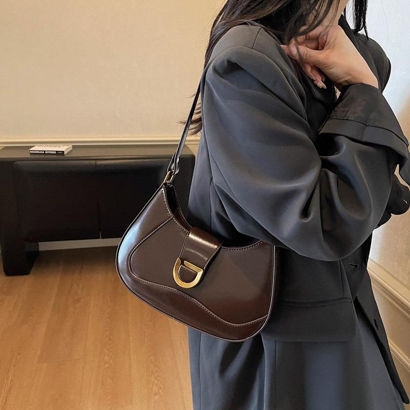 Autumn New Shoulder Crossbody Bag Fashionable Simple Underarm Bag New Women's New Crescent Bag Women's Bag