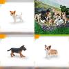 Shiba Inu Pvc Dog Model For Kids Educational Collectible Toy With Realistic Appearance