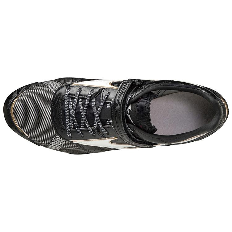 Mizuno Беговые кроссовки Geo AJ C Унисекс Низкие Черный/Белый/Золотой U1GA204152